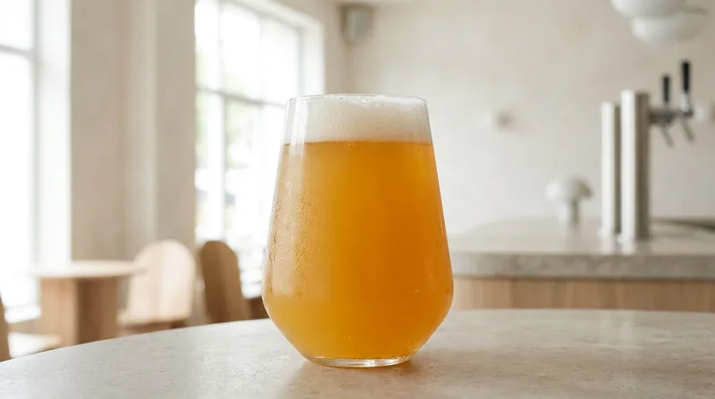 Hazy IPA in a tulip glass
