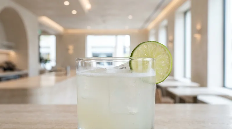 Margarita on the rocks with lime