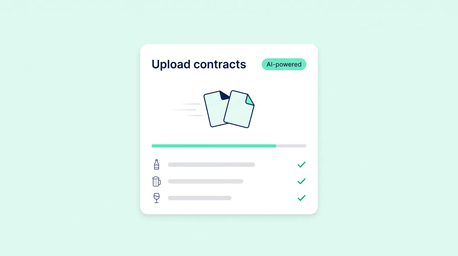 Uploading beverage supplier contracts to Sipflow with AI-powered extraction