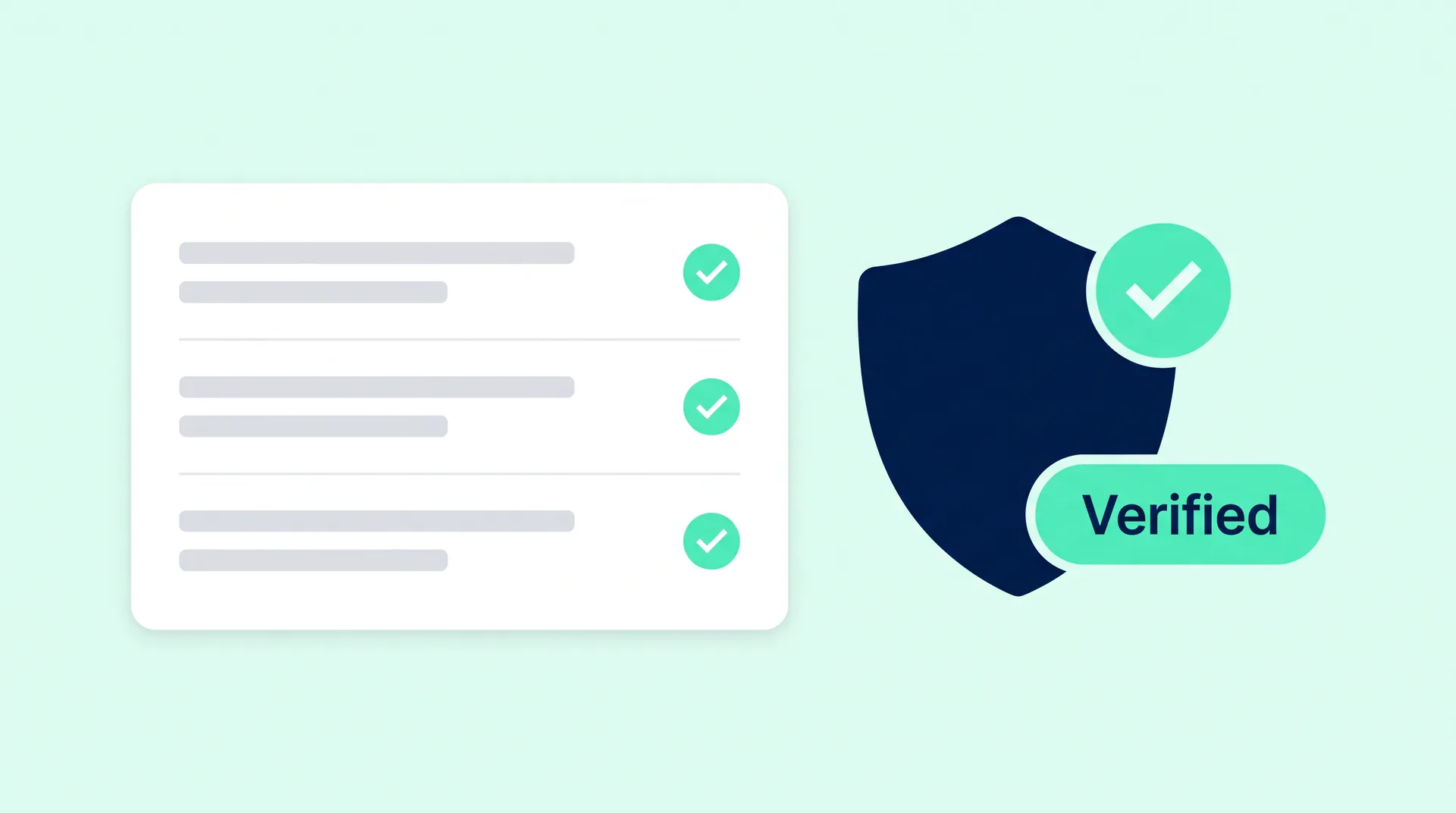Verified purchase records protected by a security shield